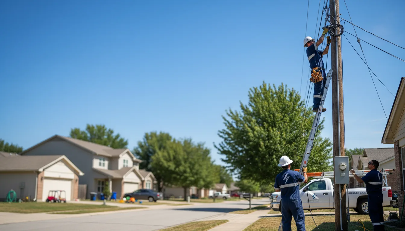 Residential electrician providing installation services in Cochrane, WI